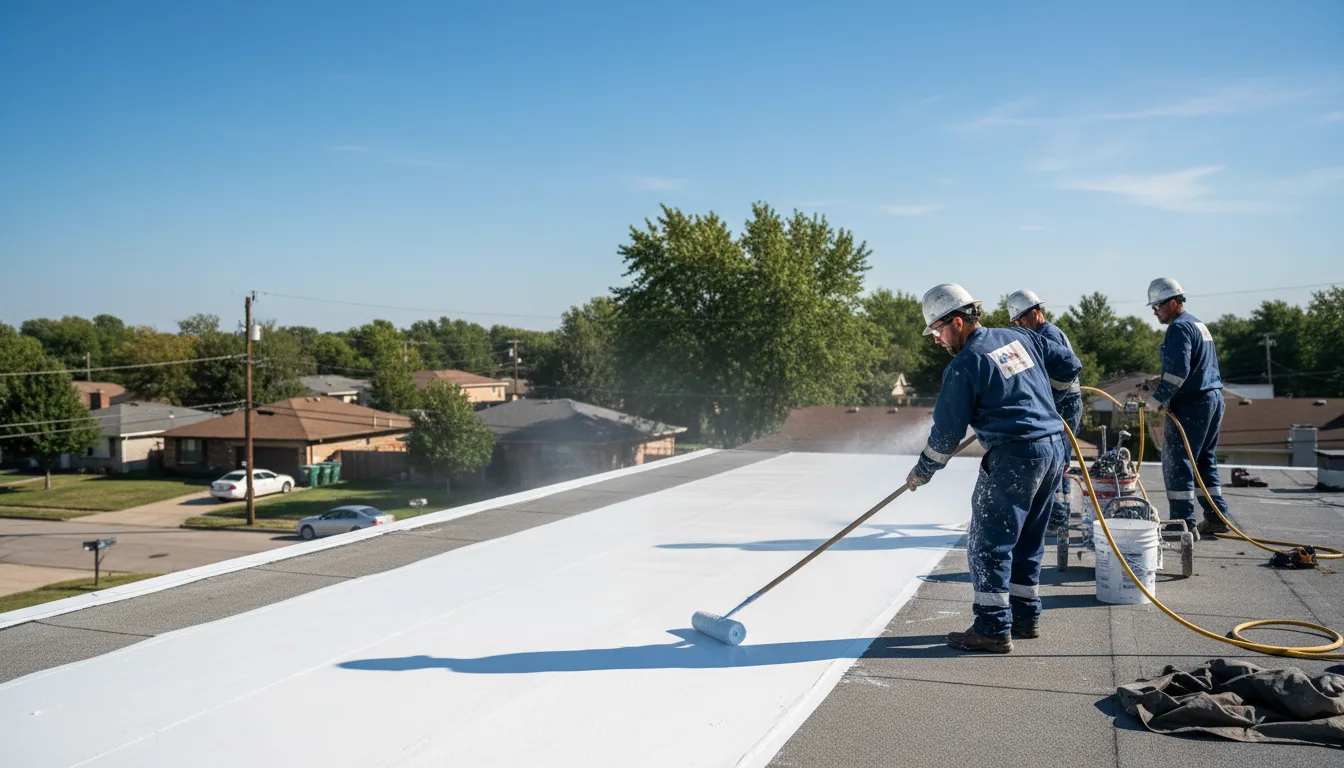 Commercial roof coating in East Aurora, NY near me